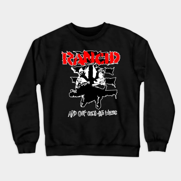 rancid and out come the wolves Crewneck Sweatshirt by flavorstaking